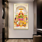 Lakshmi Ganesh Saraswati Premium Acrylic Wall Painting for Home