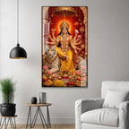 Sacred Goddess Durga Acrylic Wall Art for Wealth & Protection