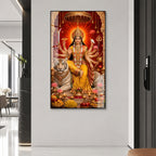 Sacred Goddess Durga Acrylic Wall Art for Wealth & Protection
