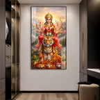 Goddess Durga Acrylic Painting for Home & Office Wall Decor
