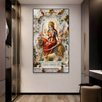 Luxury Durga Mata Acrylic Painting for Vastu Home Decor
