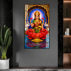 Sacred Mahalakshmi Acrylic Painting for Temple & Home Decor
