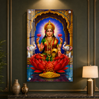 Sacred Mahalakshmi Acrylic Painting for Temple & Home Decor