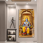 Lord Rama with Bow and Arrow Acrylic Wall Painting for Hindu Home, Temple and Religious Decoration