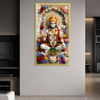Premium Lord Hanuman Religious Acrylic Painting for Home Temple and Gifting