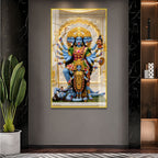 Hindu Goddess Mahakali Premium Acrylic Wall Art for Home Temple and Office Decor