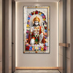 Sacred Ram Bhakt Hanuman Ji Premium Acrylic Painting for Spiritual Home Decor