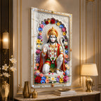 Sacred Ram Bhakt Hanuman Ji Premium Acrylic Painting for Spiritual Home Decor