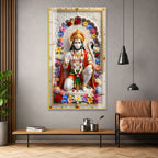 Sacred Ram Bhakt Hanuman Ji Premium Acrylic Painting for Spiritual Home Decor
