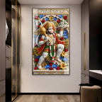 Traditional Lord Hanuman Sanjeevani Mountain Acrylic Print for Home Mandir Decor