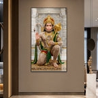 Premium Hanuman Ji Acrylic Wall Painting for Pooja Room, Office and Living Room