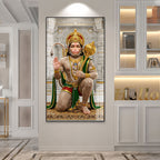 Premium Hanuman Ji Acrylic Wall Painting for Pooja Room, Office and Living Room