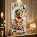 Premium Lord Jagannath Acrylic Wall Painting for Home Temple and Pooja Room Decor