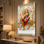 Modern Hindu Goddess Durga Acrylic Wall Art for Home Decor, Office and Meditation Space