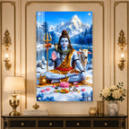 Premium Mahadev Acrylic Wall Decor for Home Temple, Office and Spiritual Meditation Space