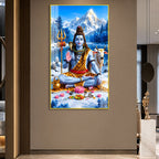 Premium Mahadev Acrylic Wall Decor for Home Temple, Office and Spiritual Meditation Space