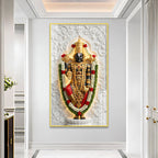Luxury Tirupati Balaji Acrylic Glass Wall Painting for Home Temple and Spiritual Home Decor