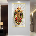 Luxury Tirupati Balaji Acrylic Glass Wall Painting for Home Temple and Spiritual Home Decor
