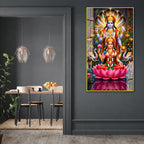 Elegant Lakshmi Narayan Divine Acrylic Wall Art for Housewarming Gift