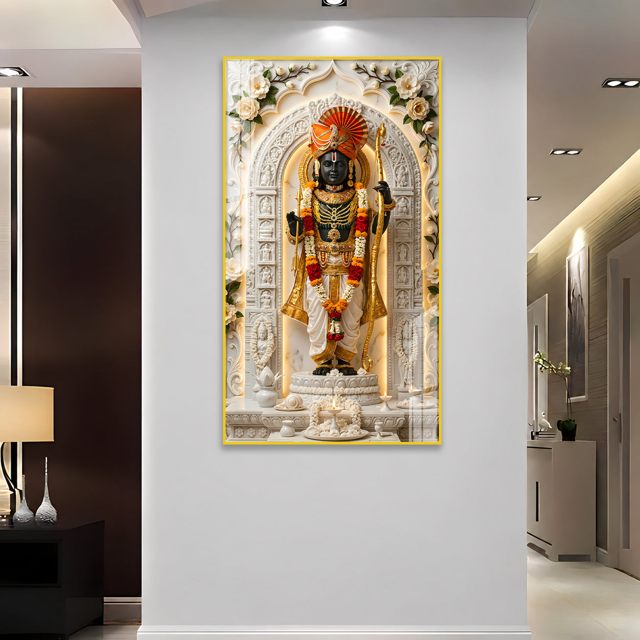 Sacred Lord Vitthal Acrylic Painting for Living Room, Pooja Room and Entrance Decor