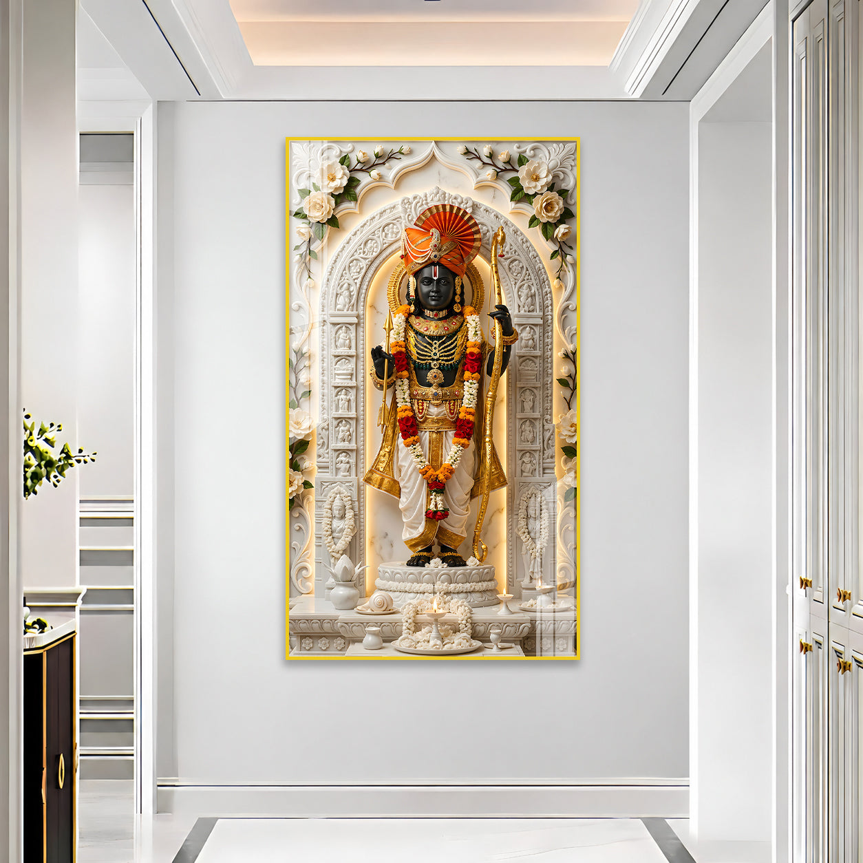Sacred Lord Vitthal Acrylic Painting for Living Room, Pooja Room and Entrance Decor