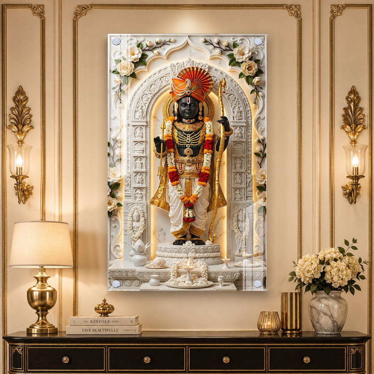Sacred Lord Vitthal Acrylic Painting for Living Room, Pooja Room and Entrance Decor