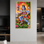 Premium Lord Khandoba Hindu God Acrylic Wall Painting for Home Office Temple Decor