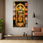 Premium Sri Venkateswara Swamy Acrylic Glass Painting for Home Temple Decoration