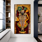 Shrinathji Bhagwan Premium Acrylic Wall Painting for Living Room Home Decor