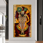 Shrinathji Bhagwan Premium Acrylic Wall Painting for Living Room Home Decor