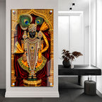 Shrinathji Bhagwan Premium Acrylic Wall Painting for Living Room Home Decor