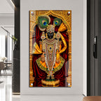 Shrinathji Bhagwan Premium Acrylic Wall Painting for Living Room Home Decor