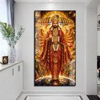 Majestic Lord Vishnu Vishwaroop Acrylic Wall Art for Pooja Room Decoration