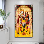 Premanand Ji Maharaj Radha Naam Premium Acrylic Painting for Home Temple