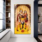 Premanand Ji Maharaj Radha Naam Premium Acrylic Painting for Home Temple