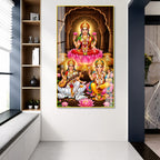 Beautiful Lakshmi Ganesha Saraswati Acrylic Wall Art for Home Decor Office Temple and Festival Gift