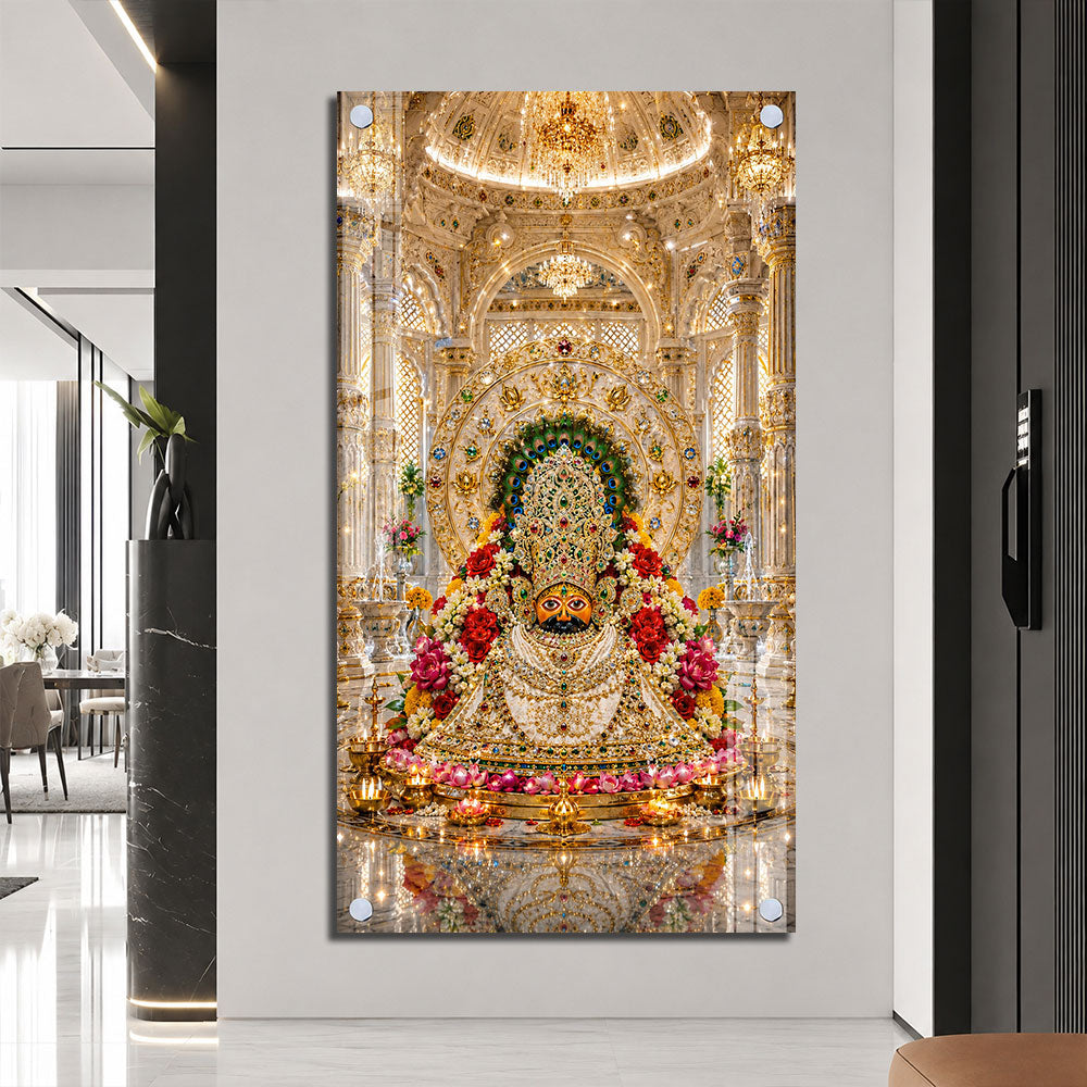 Khatu Shyam Baba Majestic Darbar Acrylic Painting for Home Temple