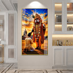 Premium Lord Jagannath Puri Temple Acrylic Painting Religious Spiritual Wall Art for Home Decor