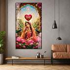 Radha Bhakti Premium Acrylic Painting for Home and Office Decor