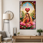 Radha Bhakti Premium Acrylic Painting for Home and Office Decor