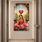 Radha Bhakti Premium Acrylic Painting for Home and Office Decor