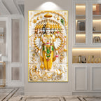 Lord Vishnu Dashavatara Divine Hindu God Acrylic Painting with Sacred Spiritual Wall Art