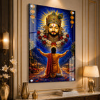 Khatu Shyam Baba Divine Blessings Acrylic Wall Painting for Home Temple Living Room Office Decor