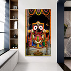 Lord Jagannath Acrylic Painting Wall Art, Puri Jagannath Devotional Artwork for Home and Temple Decoration
