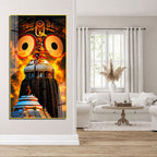 Jagannath Puri Wall Painting, Lord Jagannath Religious Acrylic Art for Home & Temple Decor