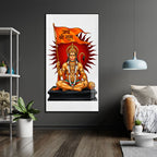 Jai Shri Ram Hanuman Ji Acrylic Painting for Home Temple and Living Room Wall