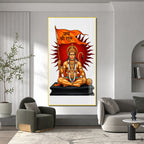 Jai Shri Ram Hanuman Ji Acrylic Painting for Home Temple and Living Room Wall