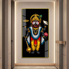 Lord Jagannath Premium Acrylic Wall Painting for Living Room and Home Temple Decor
