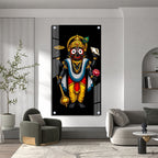 Lord Jagannath Premium Acrylic Wall Painting for Living Room and Home Temple Decor