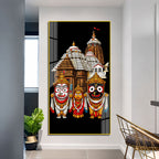 Lord Jagannath Balabhadra Subhadra Premium Acrylic Wall Painting for Home Decor